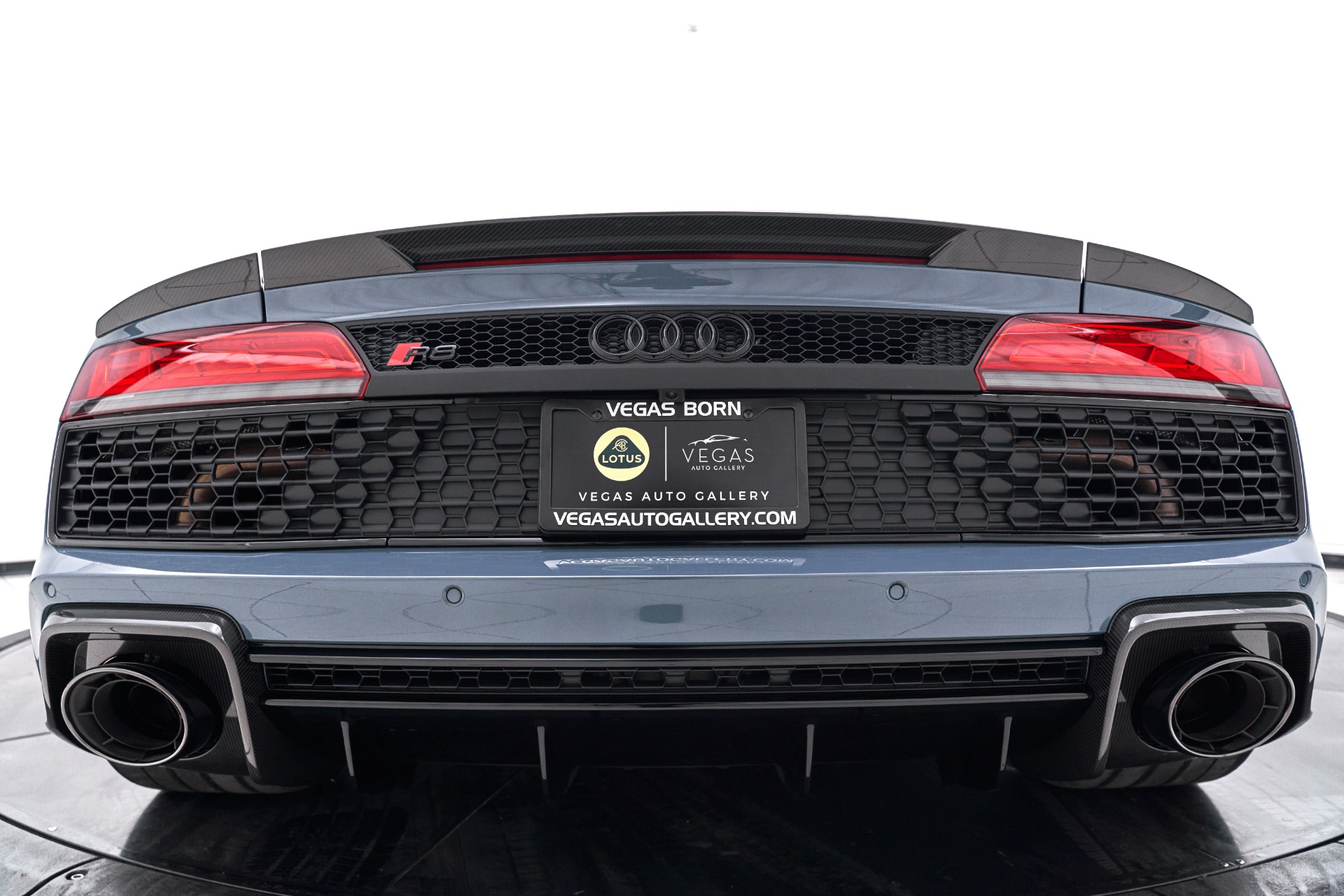 Gray Audi R8 From Back