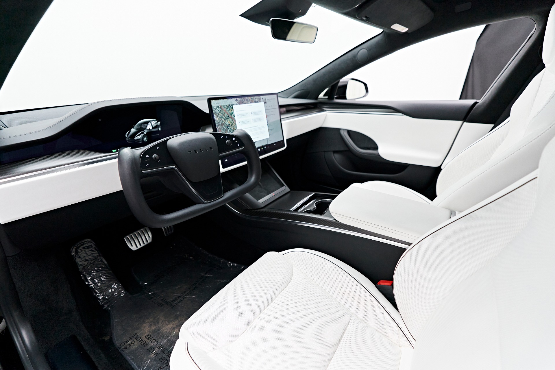 Tesla model s white interior discount