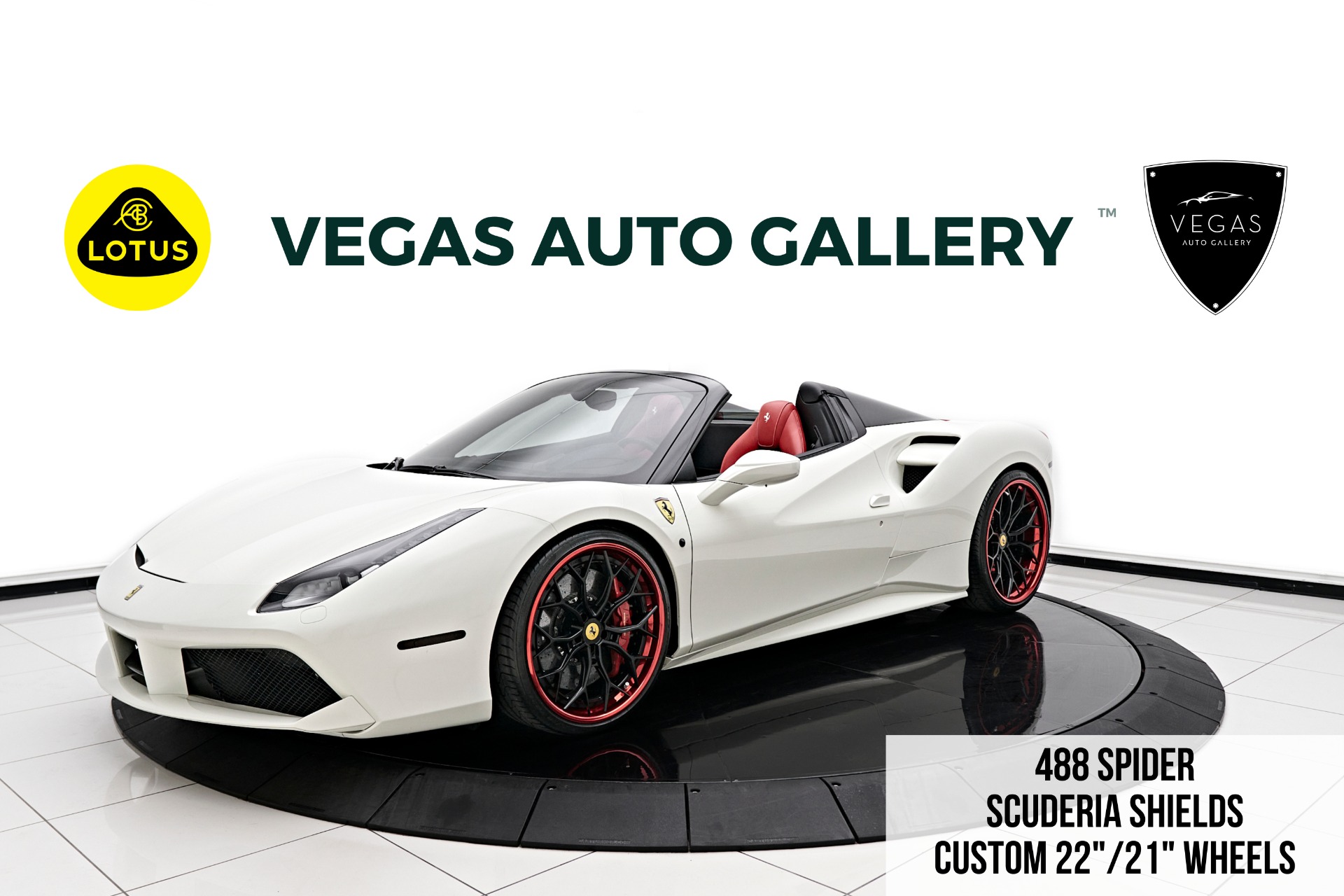 Ferrari 488 SPIDER ボストン バッグ フェラーリ Ferrari（フェラーリ） フェラーリ純正 FF車載用レザーボストンバッグ