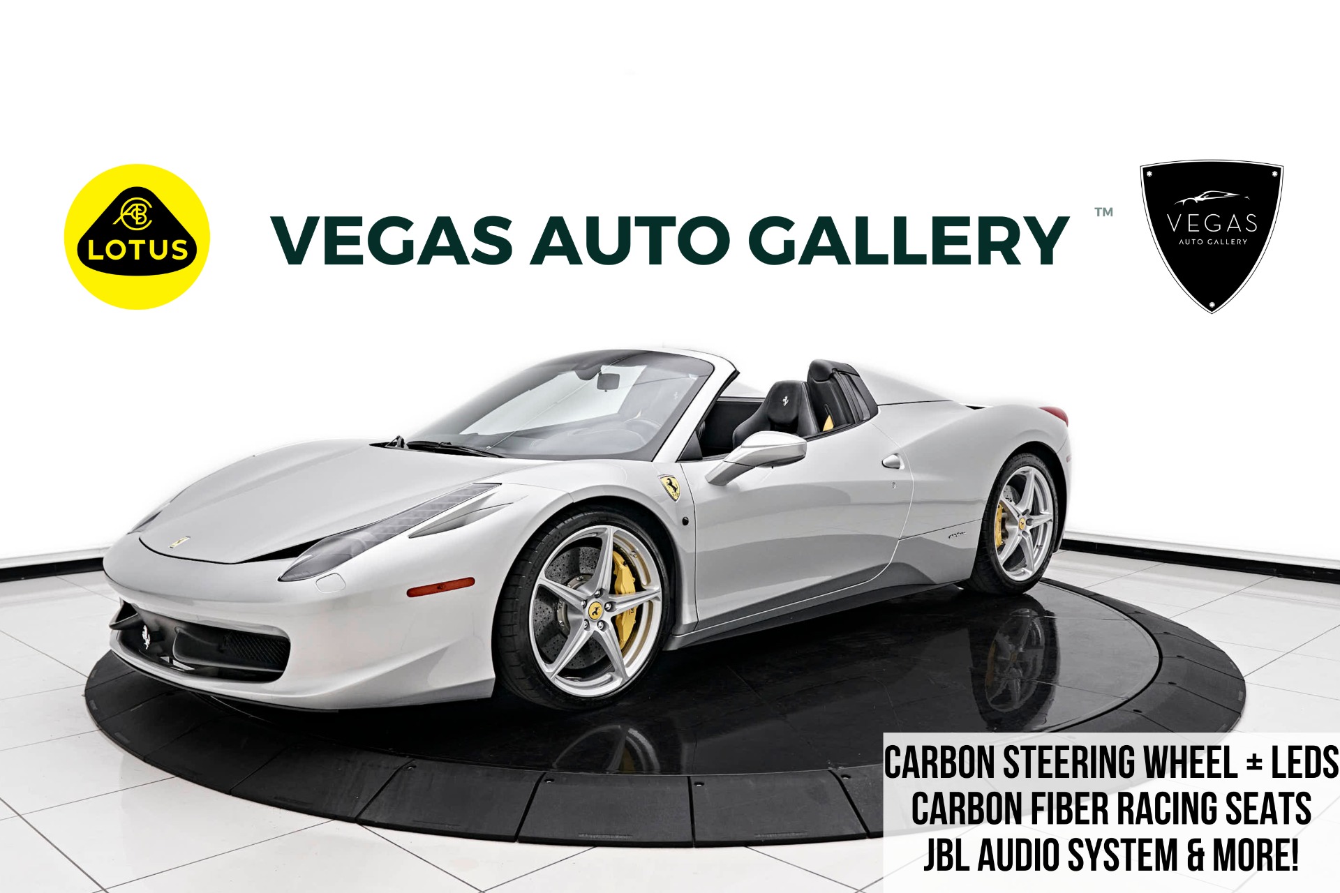Used 2013 Ferrari 458 Spider Base For Sale (Sold) | Lotus Las