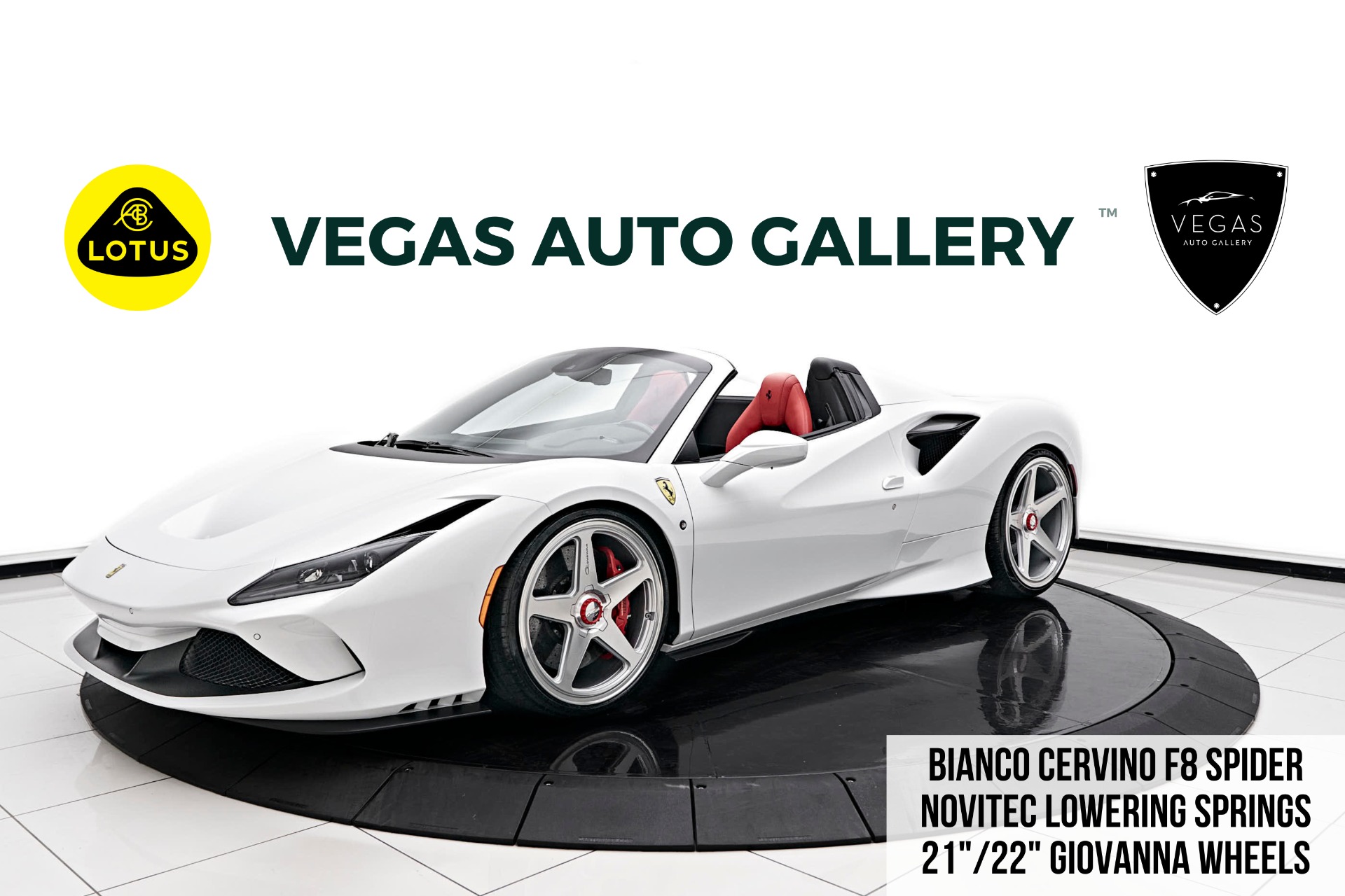 Used 2022 Ferrari F8 Spider Base For Sale (Sold) | Lotus Las Vegas