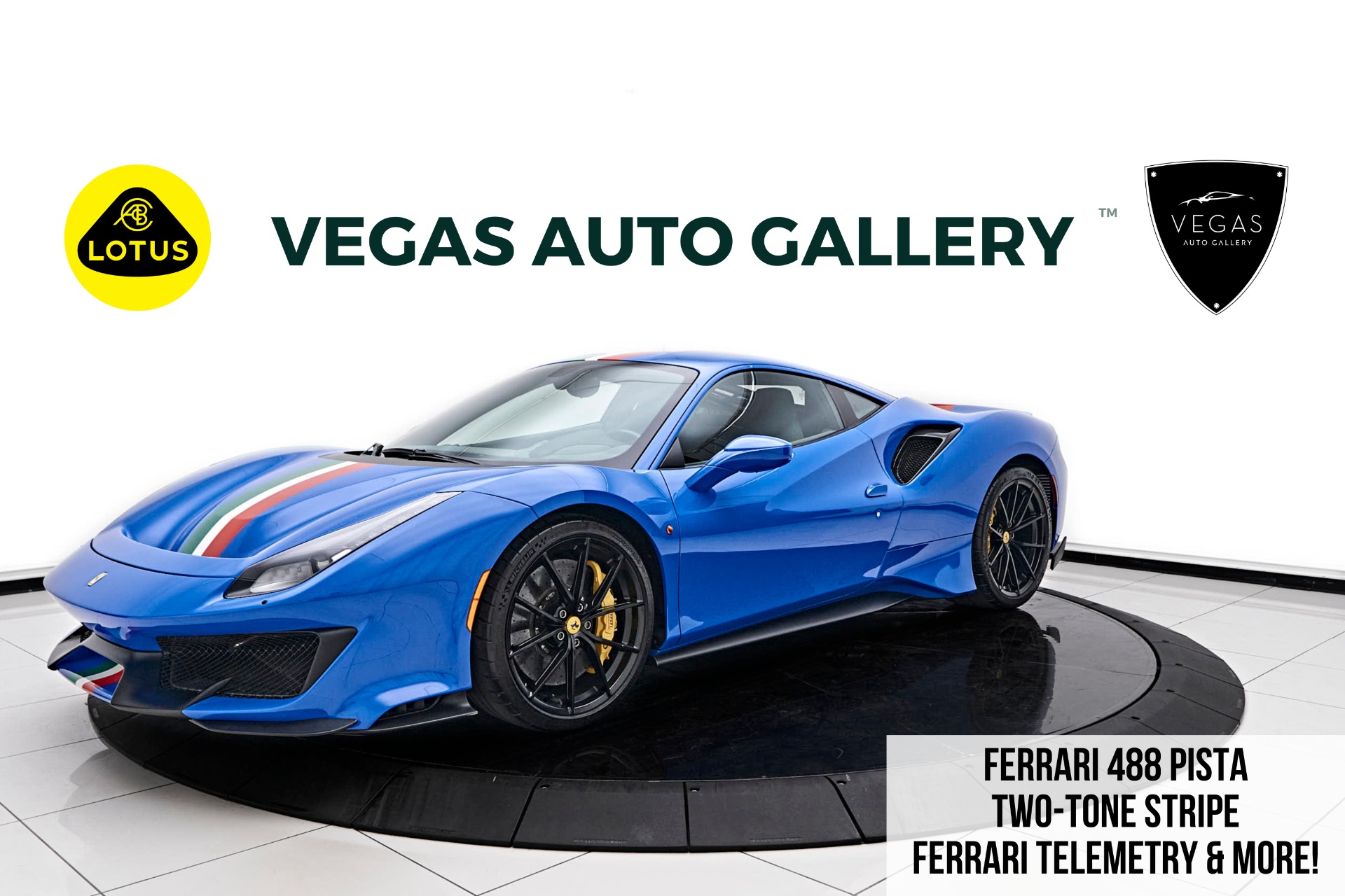 Used 2019 Ferrari 488 Pista Base For Sale (Sold) | Lotus Las Vegas