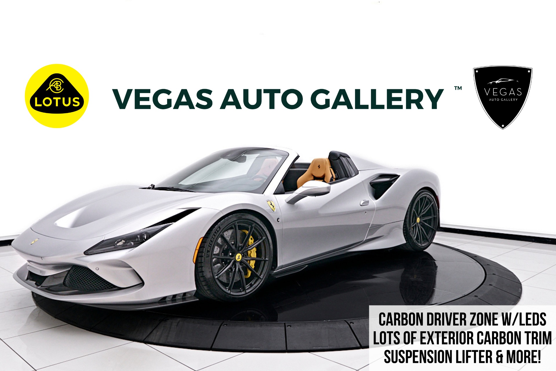 Used 2021 Ferrari F8 Spider Base For Sale (Sold) | Lotus Las Vegas
