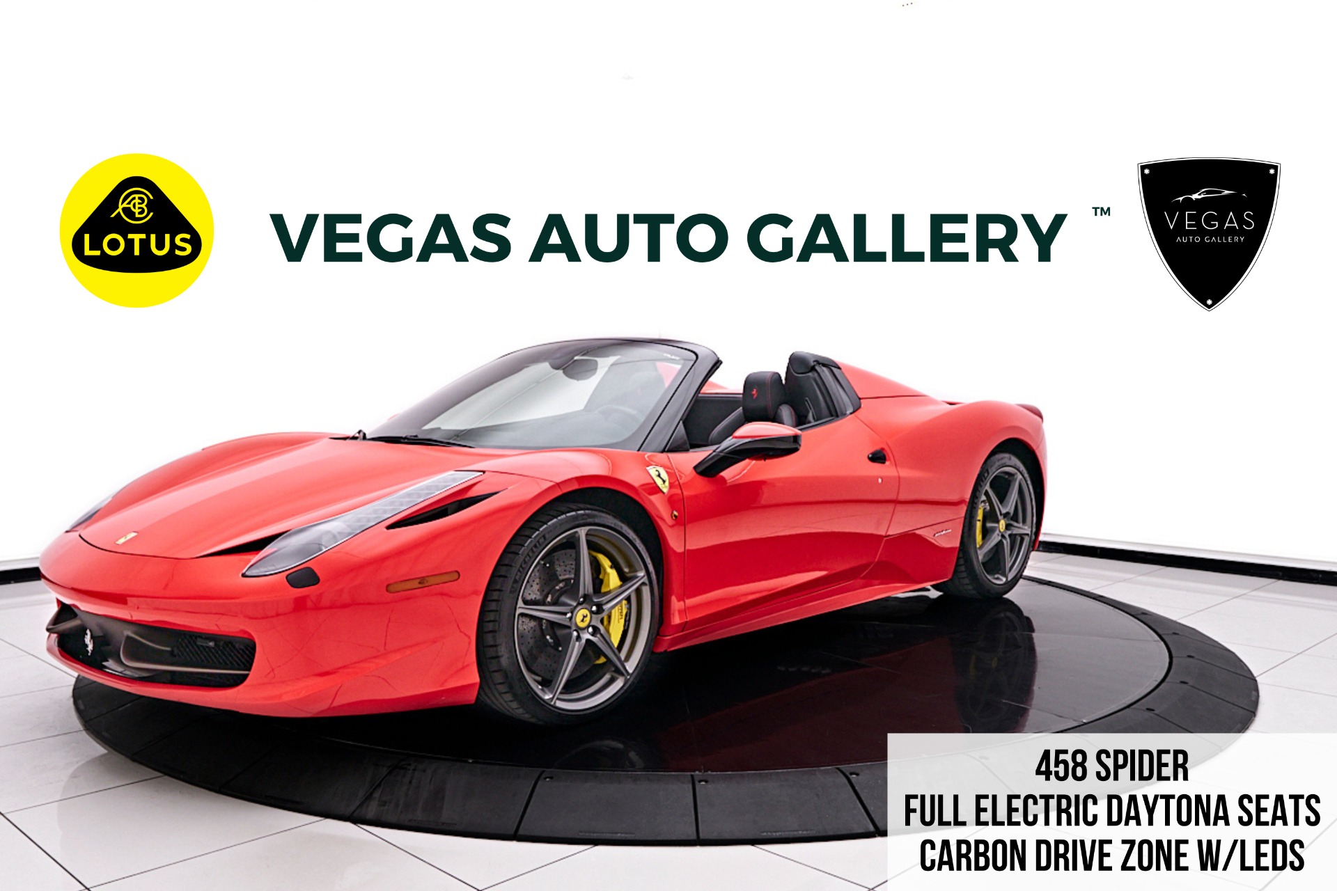 Used 2014 Ferrari 458 Spider Base For Sale (Sold) | Lotus Las
